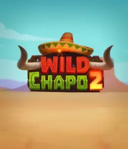 Experience the colorful Mexican desert with the Wild Chapo 2 game by Relax Gaming, featuring a whimsical bull wearing a sombrero against a serene desert backdrop. This image captures the excitement and culture of the game, perfect for players who enjoy unique themes, offering a delightful gaming experience.